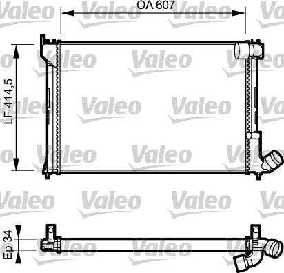 Valeo 731297 - Radiator, engine cooling autospares.lv