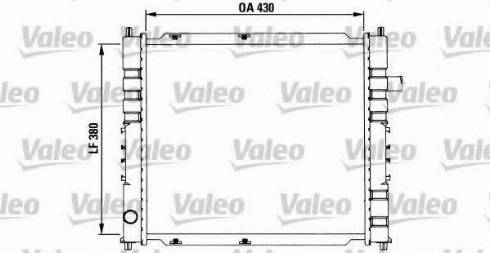 Valeo 731254 - Radiator, engine cooling autospares.lv