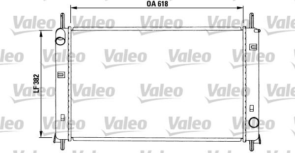 Valeo 731257 - Radiator, engine cooling autospares.lv