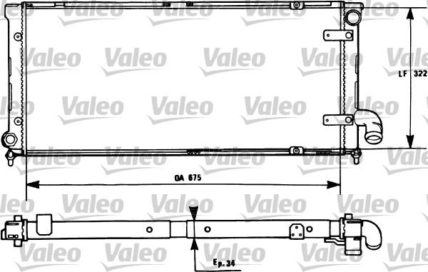 Valeo 731269 - Radiator, engine cooling autospares.lv