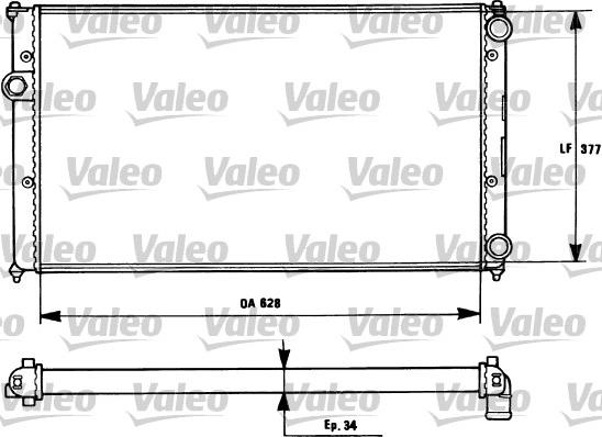 Valeo 731265 - Radiator, engine cooling autospares.lv