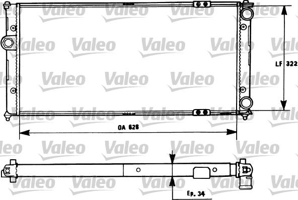 Valeo 731266 - Radiator, engine cooling autospares.lv