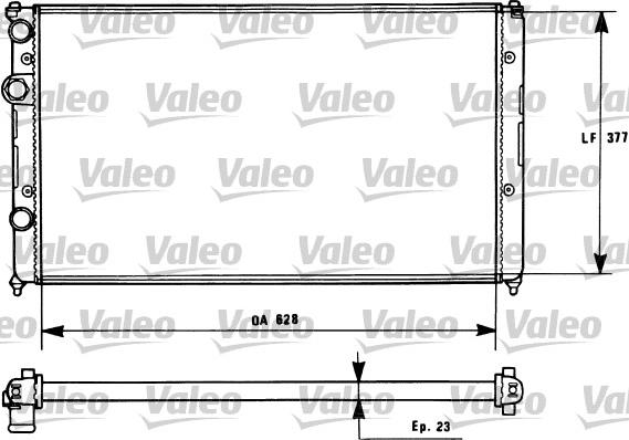 Valeo 731268 - Radiator, engine cooling autospares.lv