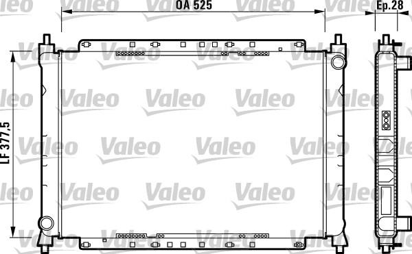 Valeo 731209 - Radiator, engine cooling autospares.lv