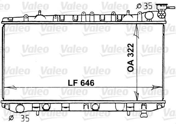 Valeo 731202 - Radiator, engine cooling autospares.lv