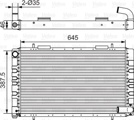 Valeo 731235 - Radiator, engine cooling autospares.lv