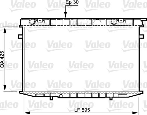 Valeo 731236 - Radiator, engine cooling autospares.lv