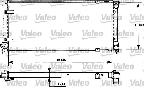 Valeo 731271 - Radiator, engine cooling autospares.lv