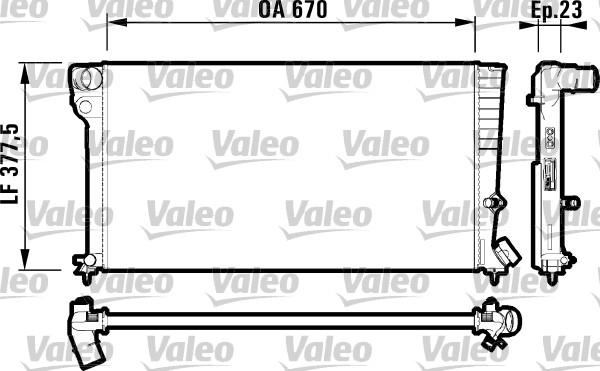 Valeo 731744 - Radiator, engine cooling autospares.lv