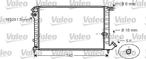 Valeo 731752 - Radiator, engine cooling autospares.lv