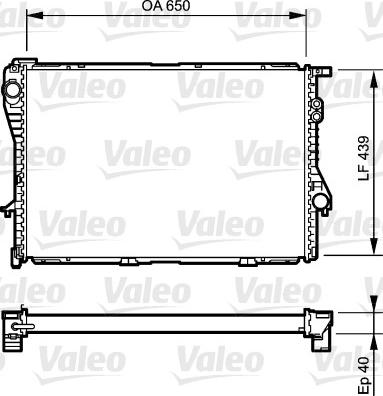 Valeo 731764 - Radiator, engine cooling autospares.lv