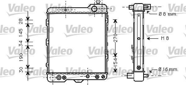 Valeo 731760 - Radiator, engine cooling autospares.lv