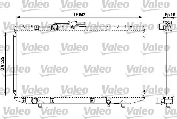 Valeo 731714 - Radiator, engine cooling autospares.lv