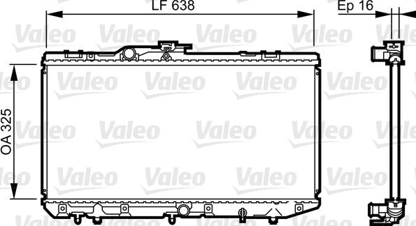 Valeo 731713 - Radiator, engine cooling autospares.lv