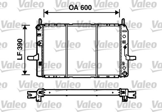 Valeo 731786 - Radiator, engine cooling autospares.lv