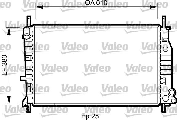 Valeo 731724 - Radiator, engine cooling autospares.lv