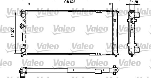 Valeo 731728 - Radiator, engine cooling autospares.lv