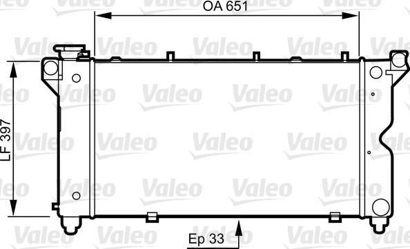 Valeo 731723 - Radiator, engine cooling autospares.lv