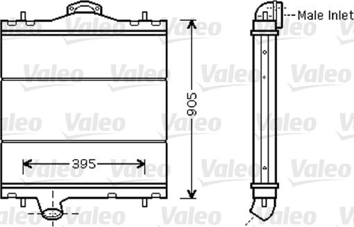 Valeo 733448 - Radiator, engine cooling autospares.lv