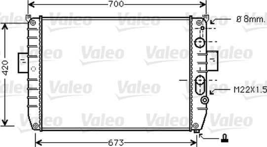 Valeo 733409 - Radiator, engine cooling autospares.lv