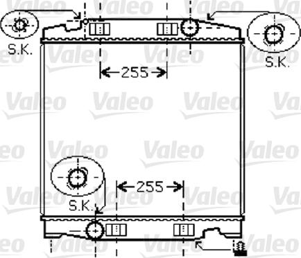 Valeo 733411 - Radiator, engine cooling autospares.lv