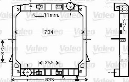 Valeo 733412 - Radiator, engine cooling autospares.lv