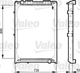 Valeo 733430 - Radiator, engine cooling autospares.lv