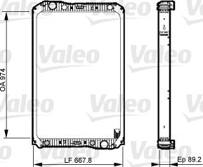 Valeo 733545 - Radiator, engine cooling autospares.lv