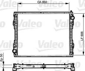 Valeo 733546 - Radiator, engine cooling autospares.lv