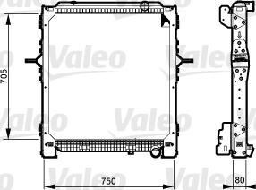 Valeo 733548 - Radiator, engine cooling autospares.lv