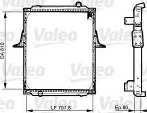 Valeo 733534 - Radiator, engine cooling autospares.lv