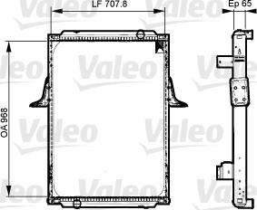 Valeo 733532 - Radiator, engine cooling autospares.lv