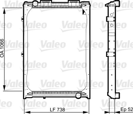 Valeo 733529 - Radiator, engine cooling autospares.lv