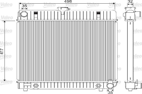 Valeo 733139 - Radiator, engine cooling autospares.lv