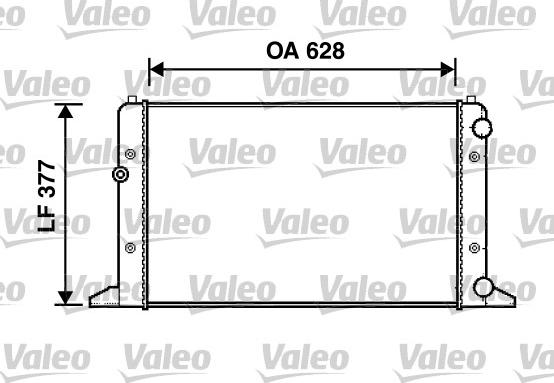 Valeo 732949 - Radiator, engine cooling autospares.lv