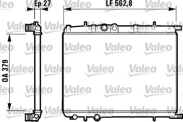 Valeo 732909 - Radiator, engine cooling autospares.lv