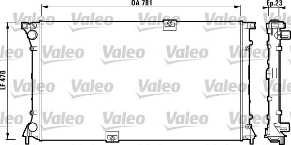 Valeo 732902 - Radiator, engine cooling autospares.lv