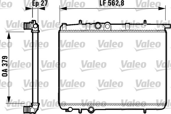 Valeo 732910 - Radiator, engine cooling autospares.lv