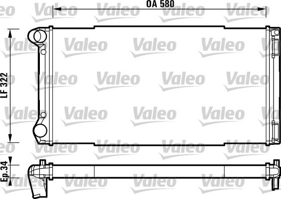 Valeo 732913 - Radiator, engine cooling autospares.lv