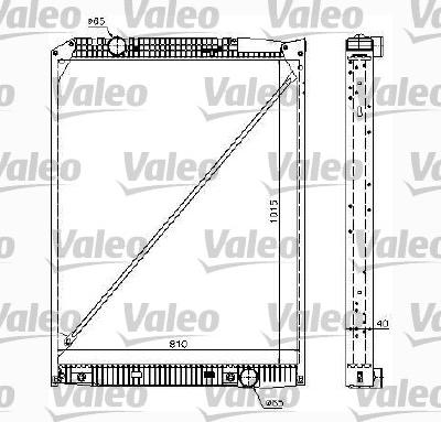 Valeo 732980 - Radiator, engine cooling autospares.lv