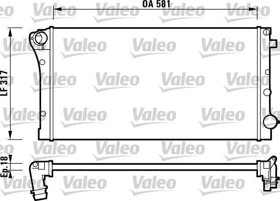 Valeo 732925 - Radiator, engine cooling autospares.lv