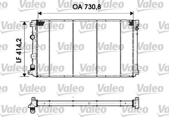 Valeo 732920 - Radiator, engine cooling autospares.lv