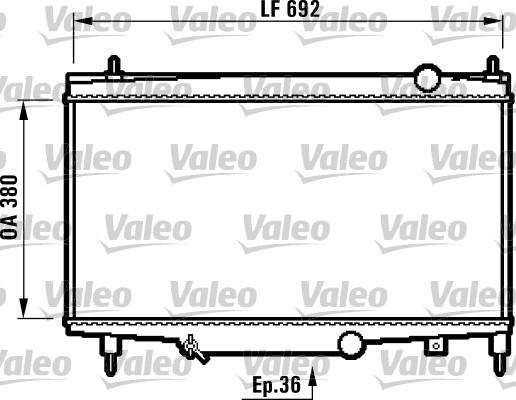 Valeo 732492 - Radiator, engine cooling autospares.lv