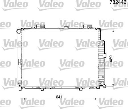 Valeo 732446 - Radiator, engine cooling autospares.lv