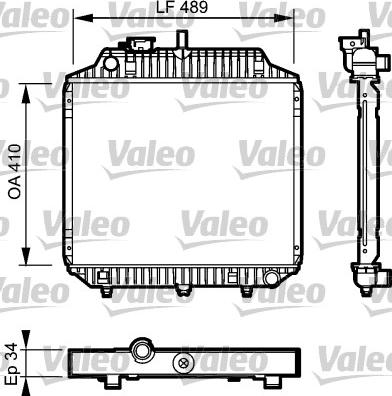 Valeo 732442 - Radiator, engine cooling autospares.lv