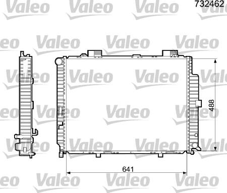 Valeo 732462 - Radiator, engine cooling autospares.lv