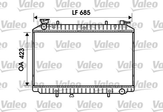 Valeo 732484 - Radiator, engine cooling autospares.lv