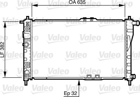 Valeo 732483 - Radiator, engine cooling autospares.lv
