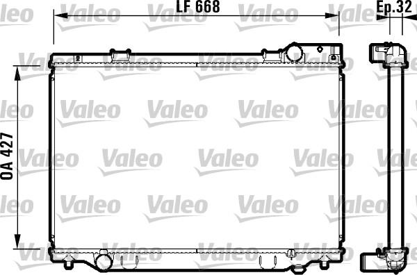 Valeo 732476 - Radiator, engine cooling autospares.lv