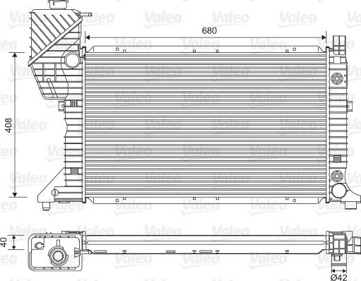 Valeo 732472 - Radiator, engine cooling autospares.lv
